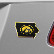 Iowa Hawkeyes Team State Aluminum Embossed Emblem, 60865