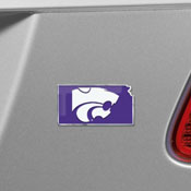 Kansas State Wildcats Team State Aluminum Embossed Emblem, 60868
