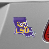 LSU Tigers Team State Aluminum Embossed Emblem, 60870