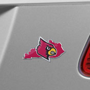 Louisville Cardinals Team State Aluminum Embossed Emblem, 60872