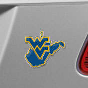 West Virginia Mountaineers Team State Aluminum Embossed Emblem, 60891