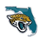 Jacksonville Jaguars Team State Aluminum Embossed Emblem, 60899