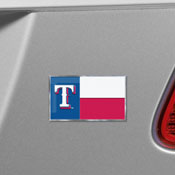 Texas Rangers State Flag Aluminum Embossed Emblem, 60912