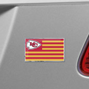 Kansas City Chiefs State Flag Aluminum Embossed Emblem, 60916