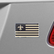 New Orleans Saints State Flag Aluminum Embossed Emblem, 60917