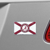 Alabama Crimson Tide State Flag Aluminum Embossed Emblem, 60920