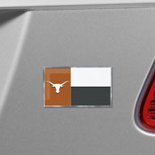 Texas Longhorns State Flag Aluminum Embossed Emblem, 60936