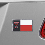 Texas Tech Red Raiders State Flag Aluminum Embossed Emblem, 60941