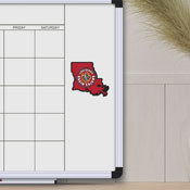 Louisiana-Lafayette Ragin' Cajuns Team State Shape Decal Sticker, 61335