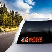 Cincinnati Bengals 2 Piece Team Slogan Decal Sticker Set, 61374