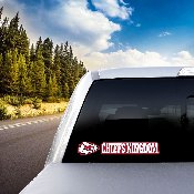 Kansas City Chiefs 2 Piece Team Slogan Decal Sticker Set, 61382