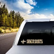New Orleans Saints 2 Piece Team Slogan Decal Sticker Set, 61386