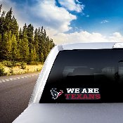 Houston Texans 2 Piece Team Slogan Decal Sticker Set, 61399