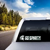 Michigan State Spartans 2 Piece Team Slogan Decal Sticker Set, 61416