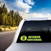 Oregon Ducks 2 Piece Team Slogan Decal Sticker Set, 61426
