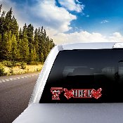Texas Tech Red Raiders 2 Piece Team Slogan Decal Sticker Set, 61435