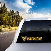 West Virginia Mountaineers 2 Piece Team Slogan Decal Sticker Set, 61436