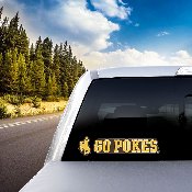 Wyoming Cowboys 2 Piece Team Slogan Decal Sticker Set, 61437