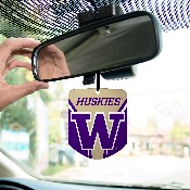 University of Washington Air Freshener 2-pk 2.75 x 3.5 - "W" Logo & Wordmark, 61640