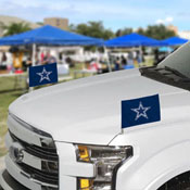 Dallas Cowboys Ambassador Car Flags - 2 Pack Mini Auto Flags, 4in X 6in, 61830