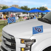 Tennessee Titans Ambassador Car Flags - 2 Pack Mini Auto Flags, 4in X 6in, 61887