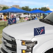 Houston Texans Ambassador Car Flags - 2 Pack Mini Auto Flags, 4in X 6in, 61889