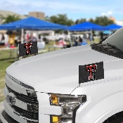 Texas Tech Red Raiders Ambassador Car Flags - 2 Pack Mini Auto Flags, 4in X 6in, 61933