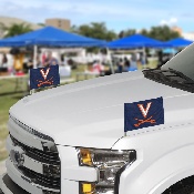Virginia Cavaliers Ambassador Car Flags - 2 Pack Mini Auto Flags, 4in X 6in, 61934