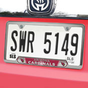 Arizona Cardinals Embossed License Plate Frame, 6.25in x 12.25in, 61942