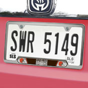 NFL - Cleveland Browns Embossed License Plate Frame 12.25 x 6.25 - Primary Logo and Wordmark, 61949