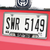 New Orleans Saints Embossed License Plate Frame, 6.25in x 12.25in, 61960