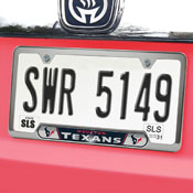 Houston Texans Embossed License Plate Frame, 6.25in x 12.25in, 61972