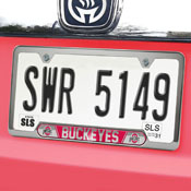 Ohio State Buckeyes Embossed License Plate Frame, 6.25in x 12.25in, 61989