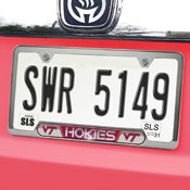Virginia Tech Hokies Embossed License Plate Frame, 6.25in x 12.25in, 61995