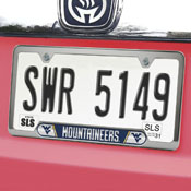 West Virginia Mountaineers Embossed License Plate Frame, 6.25in x 12.25in, 61996