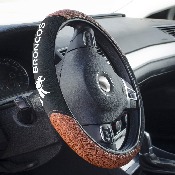 NFL - Denver Broncos Sports Grip Steering Wheel Cover 14.5 to 15.5 - Primary Logo and Wordmark, 62092