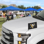 Pittsburgh Penguins Ambassador Car Flags - 2 Pack Mini Auto Flags, 4in X 6in, 63326