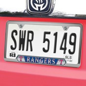 Texas Rangers Embossed License Plate Frame, 6.25in x 12.25in, 63376