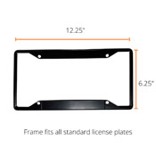 Arizona Wildcats Metal License Plate Frame Black Finish, 31243