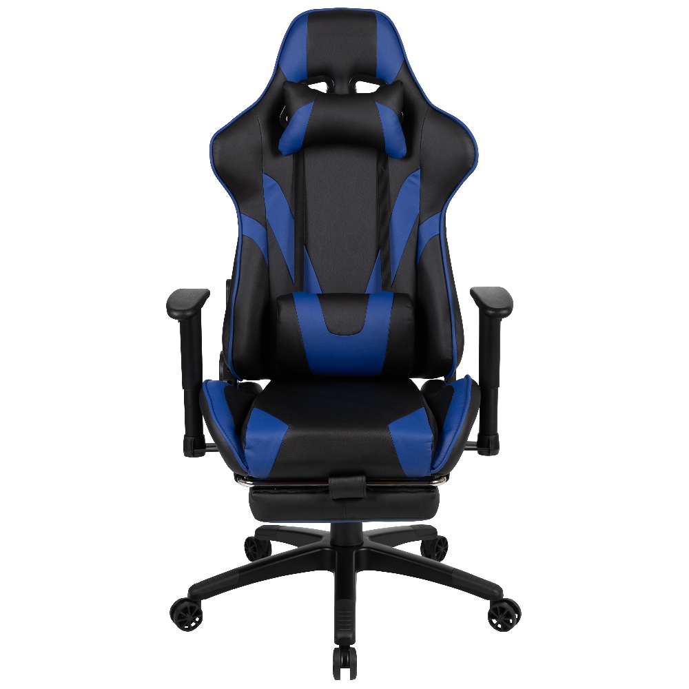 PC Gaming Chair Racing Computer Chair with Reclining Armrest Foot