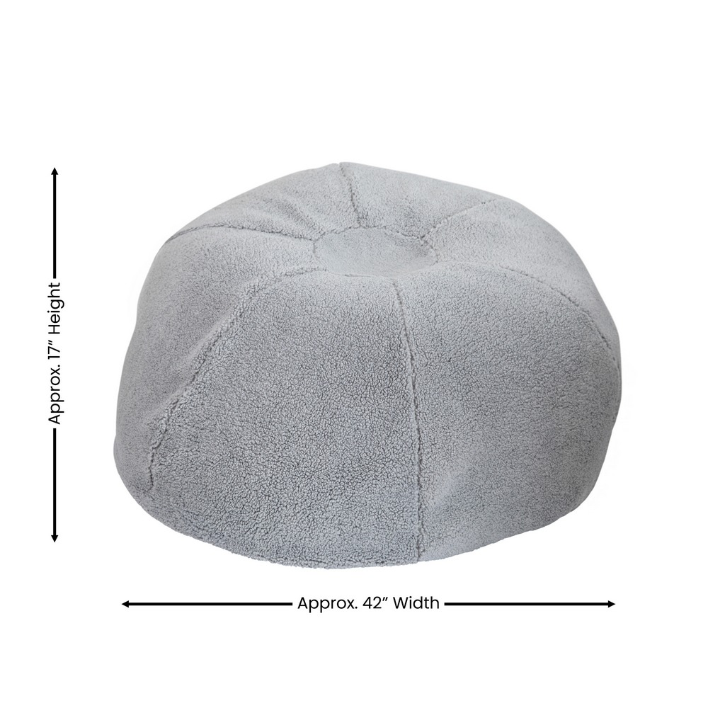 Large sherpa bean bag chair deals
