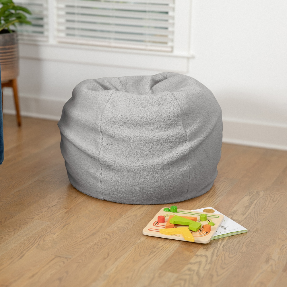 Faux sherpa bean 2025 bag