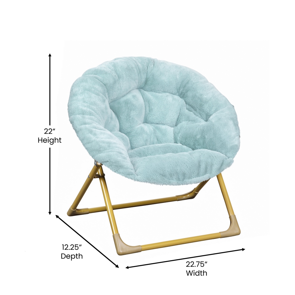 Fur moon chair deals