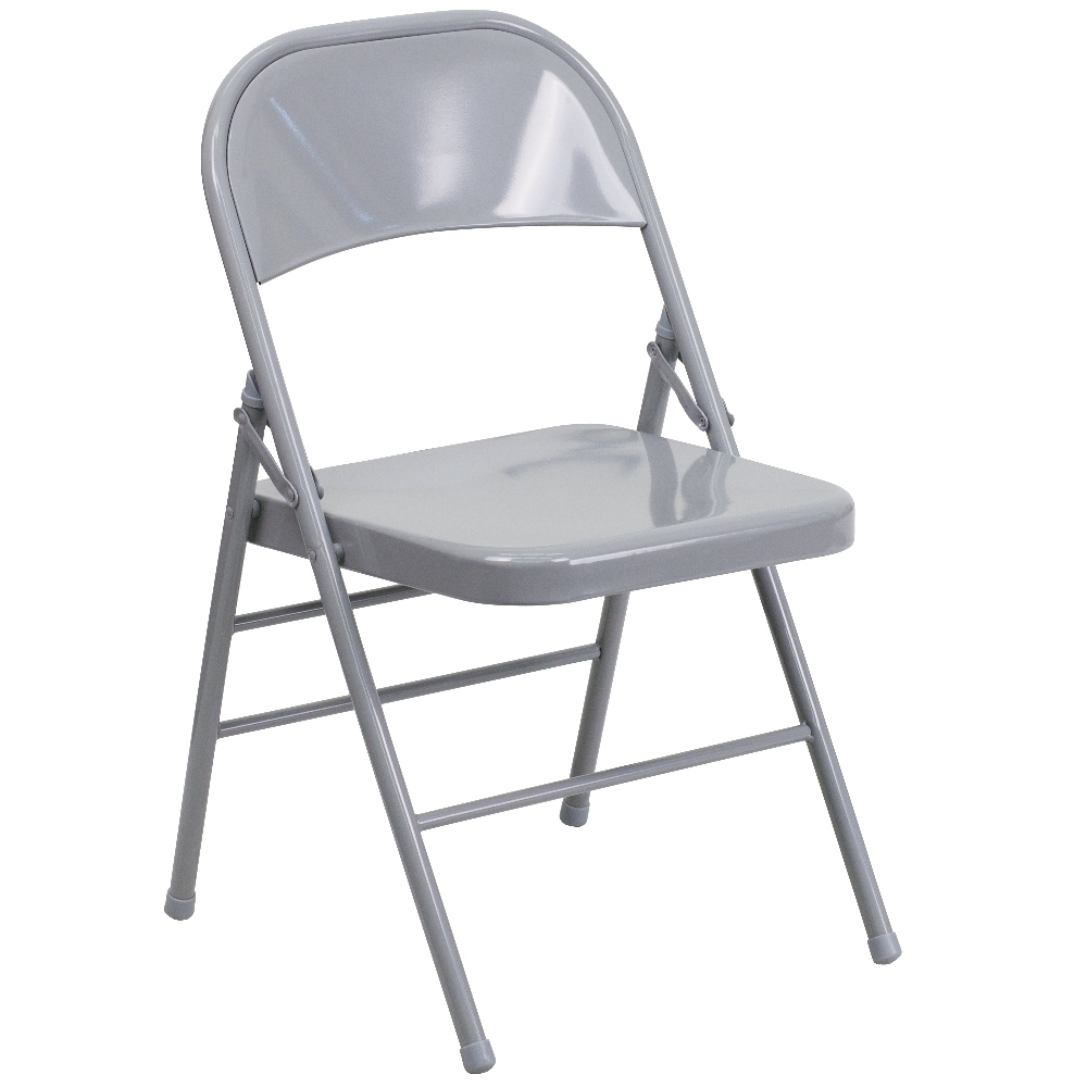 Grey metal clearance folding chairs