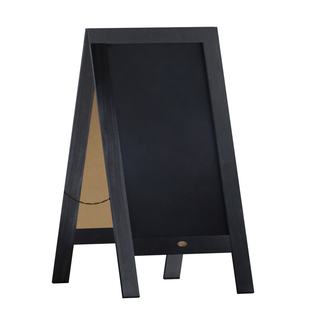 Chalk Board A-Frame Sidewalk Signs. Self Standing, Heavy Duty Plastic Frame  with Two Sided Black Chalk Board.