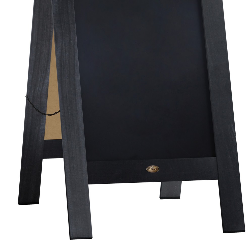 Chalk Board A-Frame Sidewalk Signs. Self Standing, Heavy Duty Plastic Frame  with Two Sided Black Chalk Board.