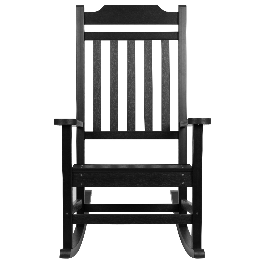 Black resin rocking chairs deals