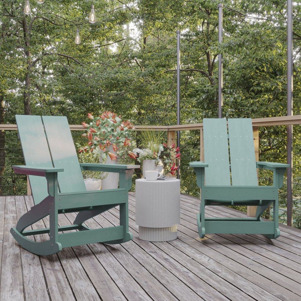 Seafoam resin adirondack chair deals