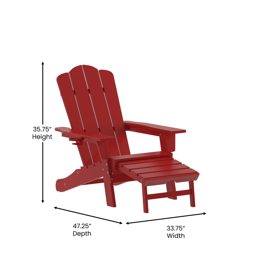 Outdoor chair with pull online out ottoman