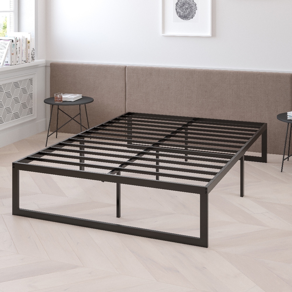 14 inch metal platform on sale bed frame
